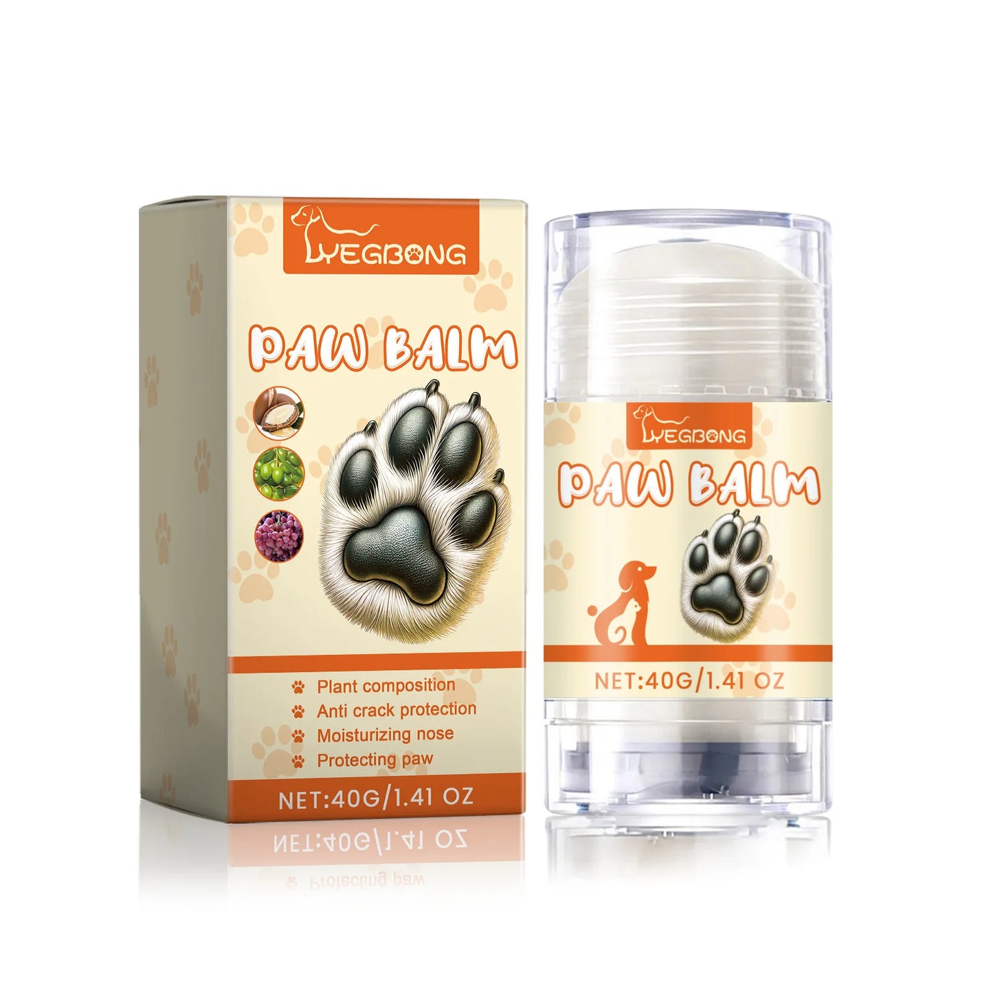 Pet Paw Balm Moisturizer Repair Dry Cracked Paws Lick Safe