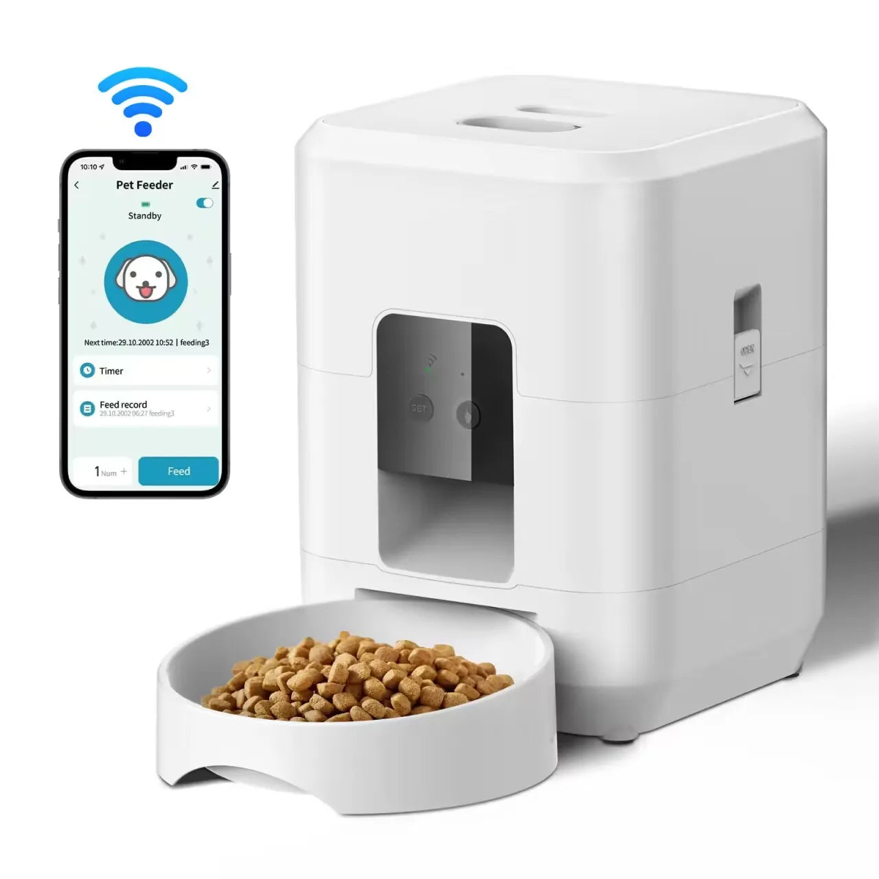 Smart Automatic Pet Feeder Slow Food Machine With Timed Quantitative