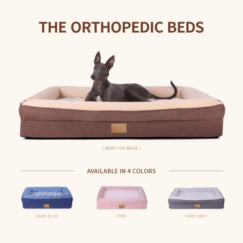Anti slip Bottom Removable Washable Dog Bed Sofa Orthopedic Memory Foam Pet Bed