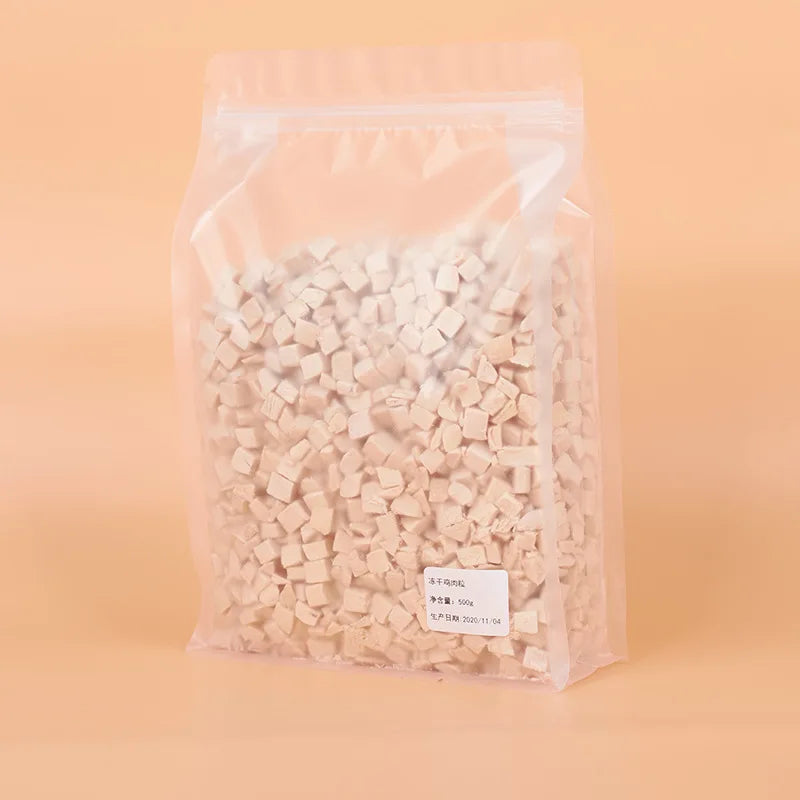 Pet freeze-dried wholesale chicken breast duck quail egg yellow 500g
