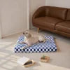 Soft Orthopedic Memory Foam Pet Bed Reversible  Velvet Design Waterproof Non-Slip Base Washable