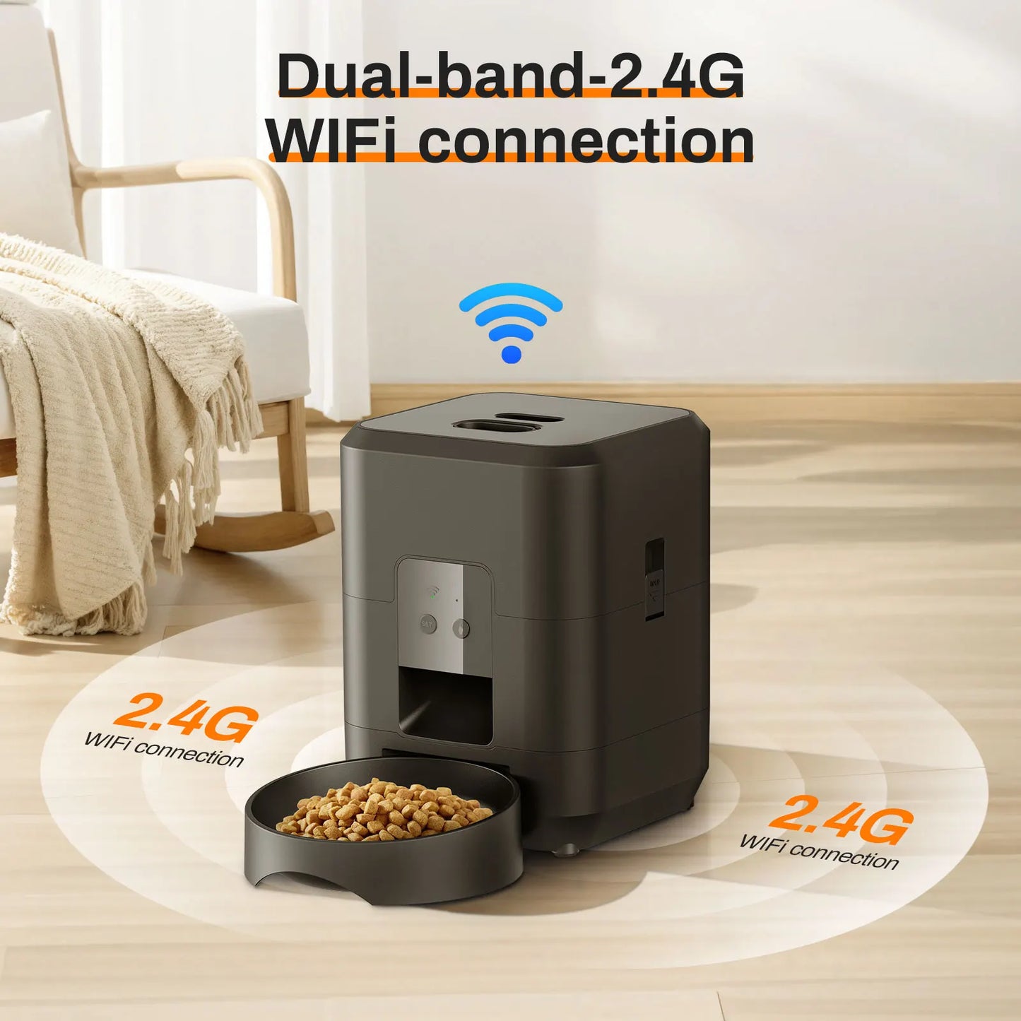 Smart Automatic Pet Feeder Slow Food Machine With Timed Quantitative