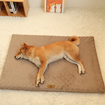 3D Foam Pet Bed With Removable Washable Faux Fur Cover Orthopedic Waterproof  Anti-Slip Bottom