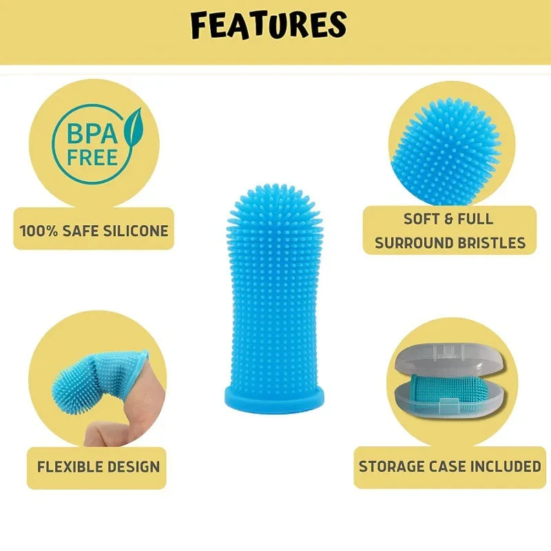 Dog Super Soft  Finger Toothbrush  Nontoxic Silicone