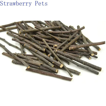 5pcs 10pcs 40pcs Chew Stick Apple Tree Branch Hamster Squirrel Natural Toys