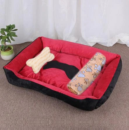 Warm Pet Bed Candy-colored Square Nest