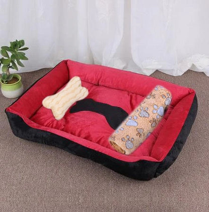 Warm Pet Bed Candy-colored Square Nest