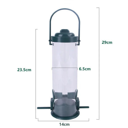 Pet Bird Feeder Food Dispenser Outdoor Hanging