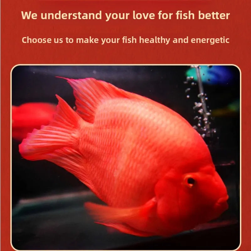 XUEQILIN Fish Special Feed for Lucky Parrot Fish (Red Intensifier Formula)