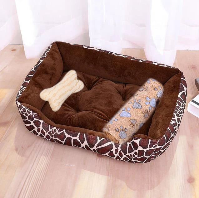 Warm Pet Bed Candy-colored Square Nest