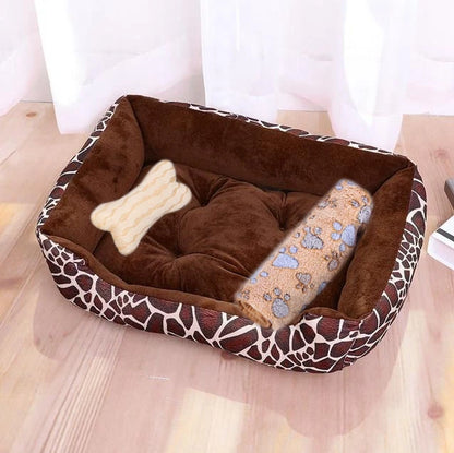 Warm Pet Bed Candy-colored Square Nest