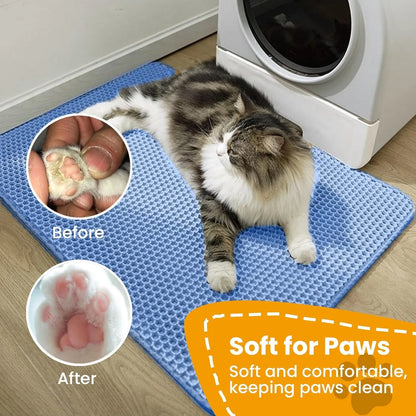Cat Litter Mat Double Layer Non Slip Litter Box Filter
