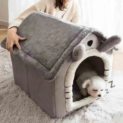 Indoor Warm Soft Dog HouseRemovable and Washable Cushion Suitable For All Seasons