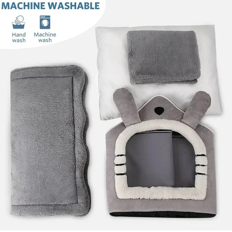 Indoor Warm Soft Dog HouseRemovable and Washable Cushion Suitable For All Seasons