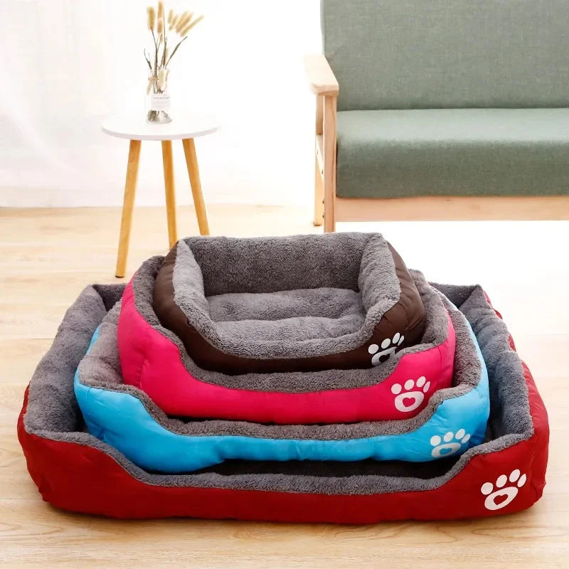 Warm Pet Bed Candy-colored Square Nest