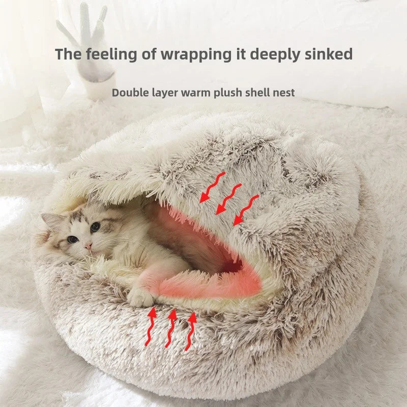 Autumn And Winter Soft Plush Pet Nest-Bed