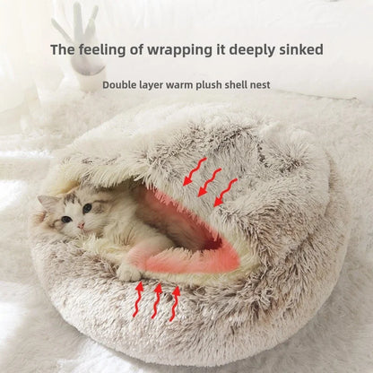 Autumn And Winter Soft Plush Pet Nest-Bed