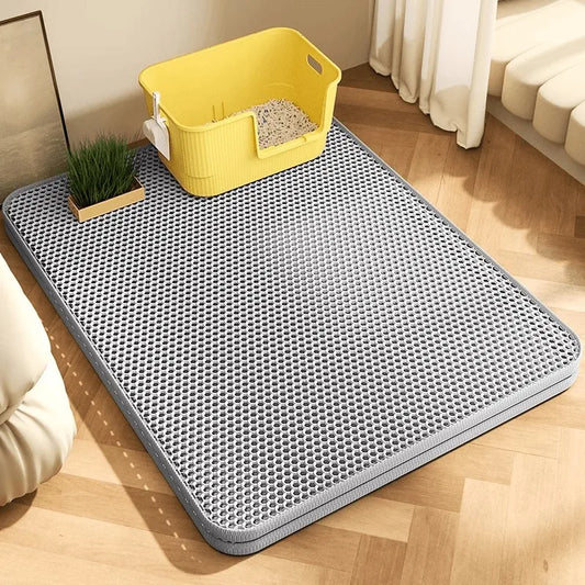 Extra Large Cat Litter Mat Heavy Duty Waterproof 2 Layer Non Slip Washable