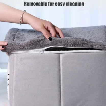 Indoor Warm Soft Dog HouseRemovable and Washable Cushion Suitable For All Seasons