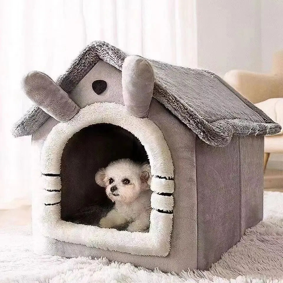 Indoor Warm Soft Dog HouseRemovable and Washable Cushion Suitable For All Seasons