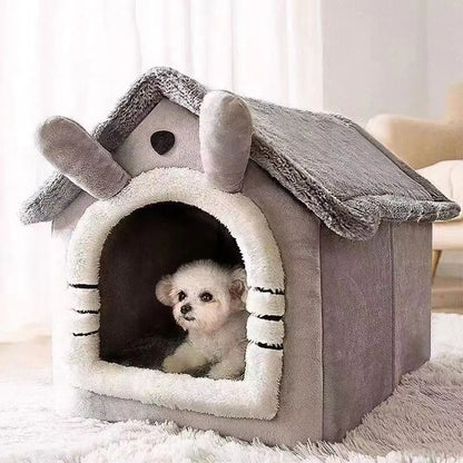 Indoor Warm Soft Dog HouseRemovable and Washable Cushion Suitable For All Seasons