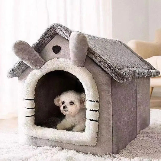 Indoor Warm Soft Dog HouseRemovable and Washable Cushion Suitable For All Seasons