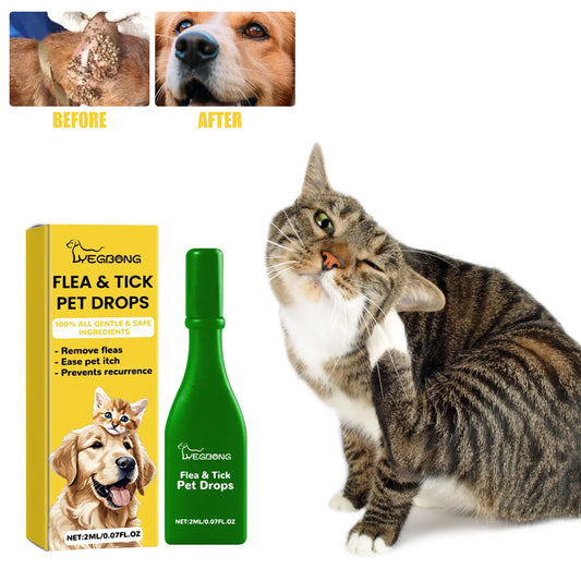 Anti Flea Drops, Lice Remover, Relieve Skin Itching
