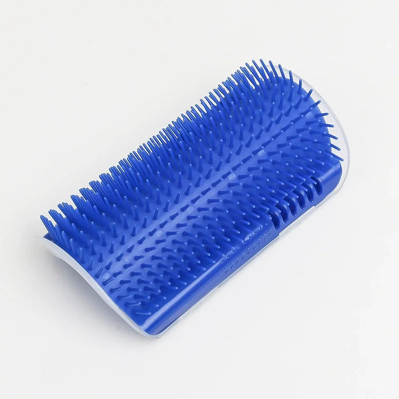 Cat Corner Wall Mounted Scratching Pad Massage Comb Self Groomer Tool For Long Short Fur Kittens