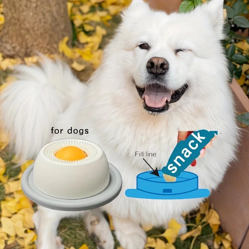 Pet Licking Interactive Snack Bowl, Promotes Dental Health