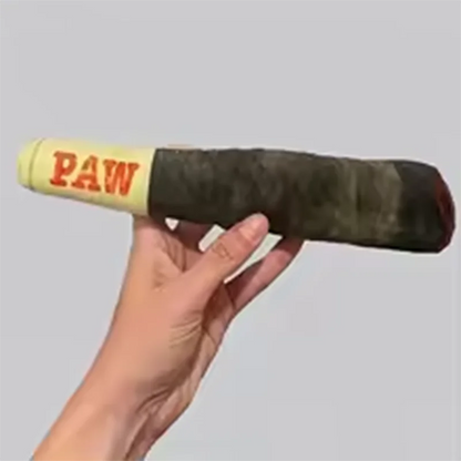 Funny Interactive Dog Toy Cigar Design Plush Squeaky
