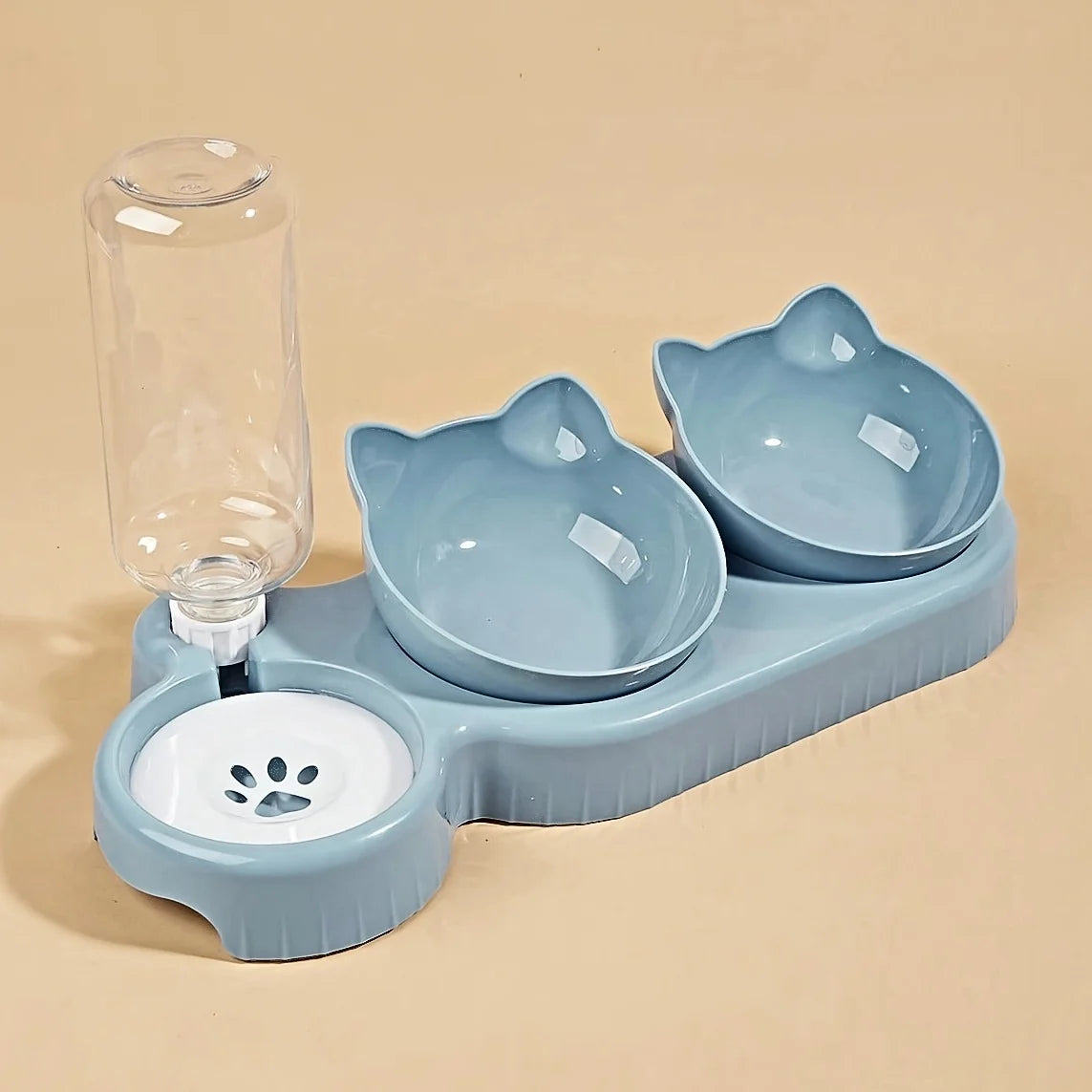 Pet Bowls With Water Feeder, 3 In 1 Ear Design With Neck Protection