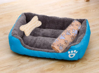 Warm Pet Bed Candy-colored Square Nest