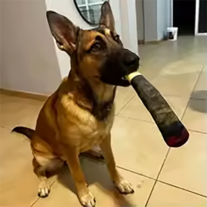 Funny Interactive Dog Toy Cigar Design Plush Squeaky