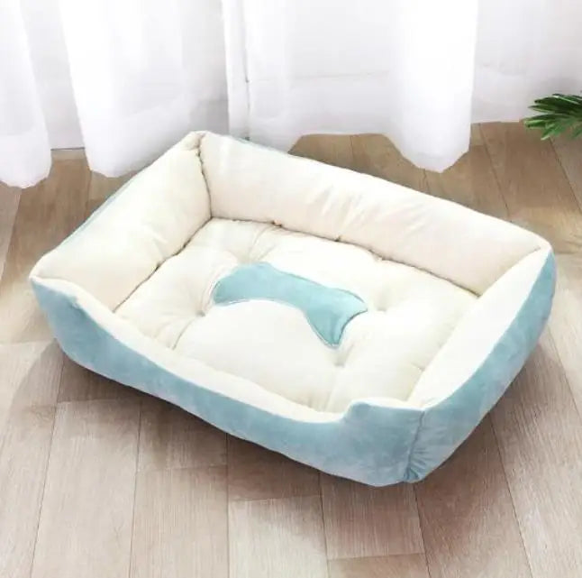 Warm Pet Bed Candy-colored Square Nest