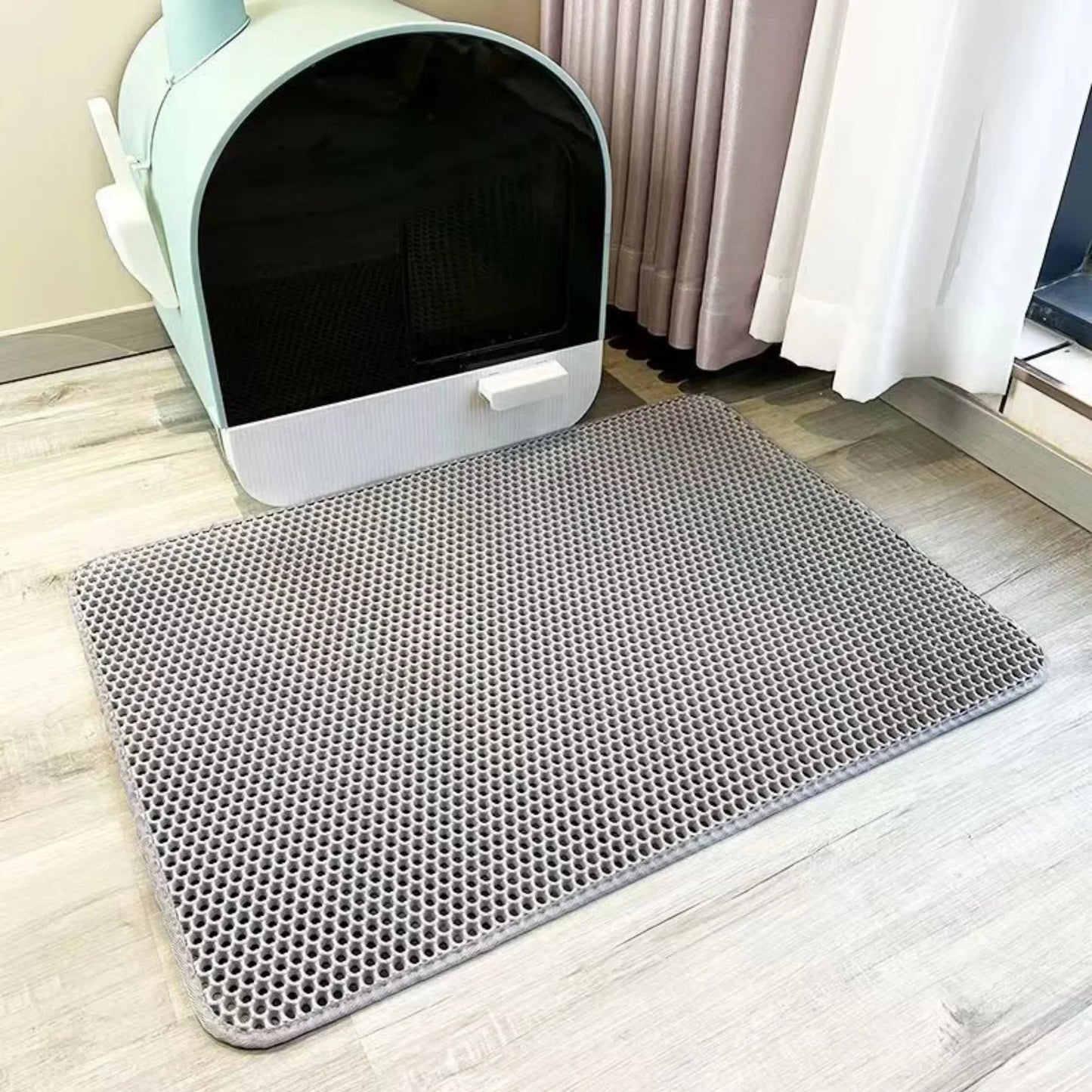 Extra Large Cat Litter Mat Heavy Duty Waterproof 2 Layer Non Slip Washable