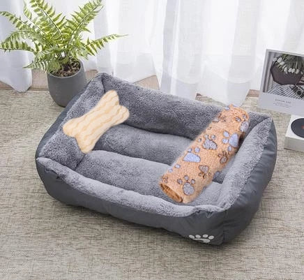 Warm Pet Bed Candy-colored Square Nest