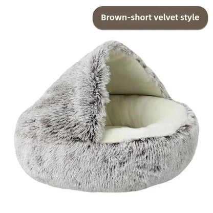 Autumn And Winter Soft Plush Pet Nest-Bed