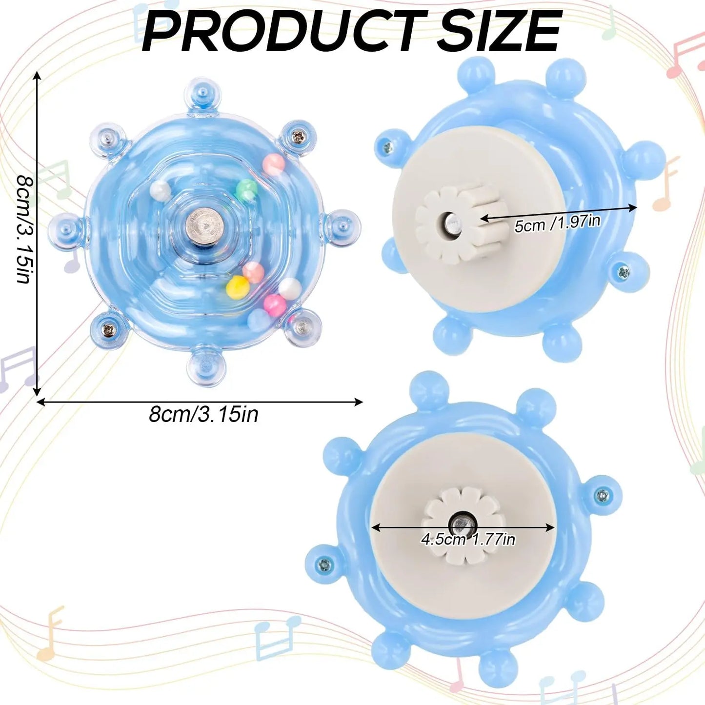 Interactive Parrot Toy, Rotating Treat Dispenser