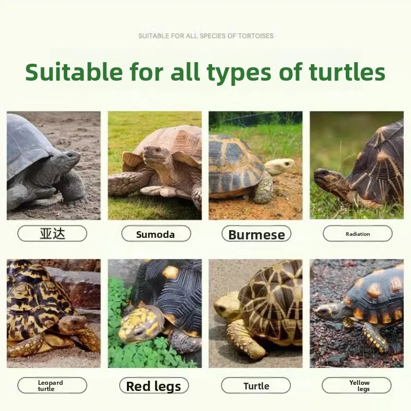 XUEQILIN Premium Tortoise Food for Desert Species - High Fiber Herbivore Diet for Adult &Baby Sulcata,Leopard,and Star Tortoises