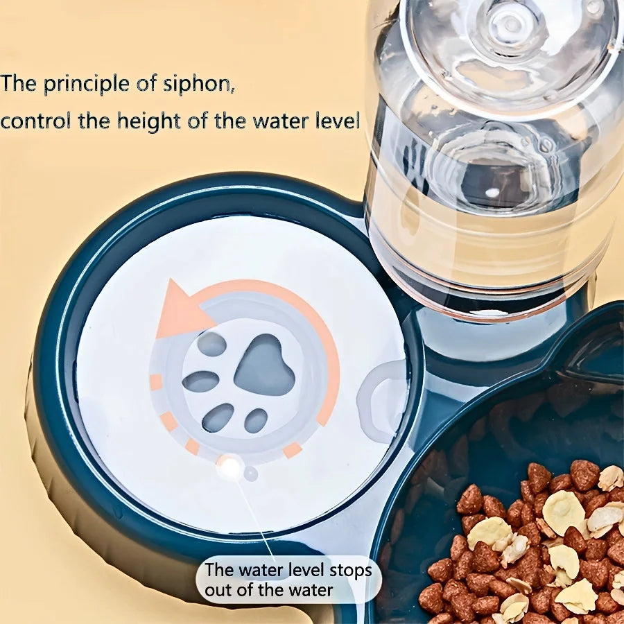 Pet Bowls With Water Feeder, 3 In 1 Ear Design With Neck Protection