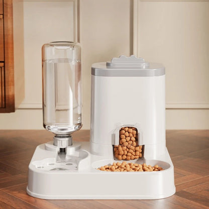 Automatic Cat & Dog Feeder With Water Dispenser One-Piece Design