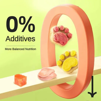 10/20/50Pcs Cat Snacks Freeze-Dried Claw Biscuits