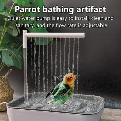 Automatic Electric Bird Bathing Pool And Shower Head with Water Circulation System