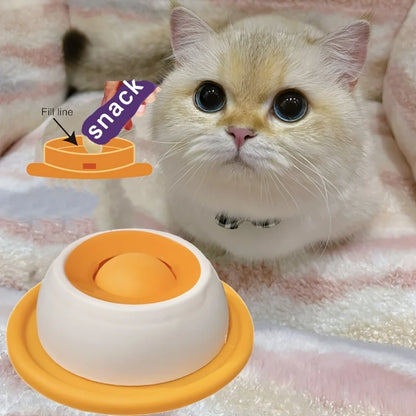 Pet Licking Interactive Snack Bowl, Promotes Dental Health