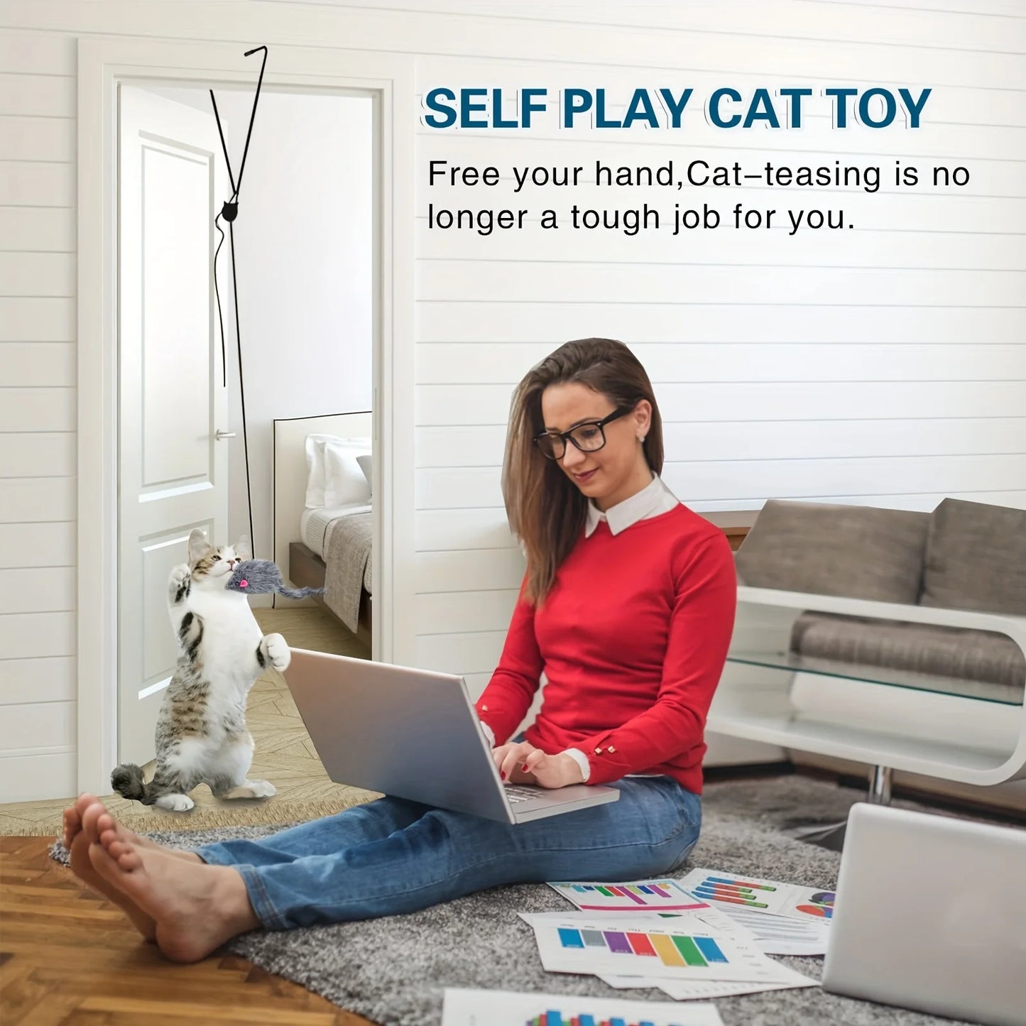 Door Hanging Cat Toy Stress Relieve