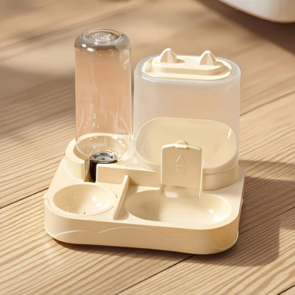 2-in-1 Large Pet Feeder & Water Dispenser, No Battery, Traveling Kit