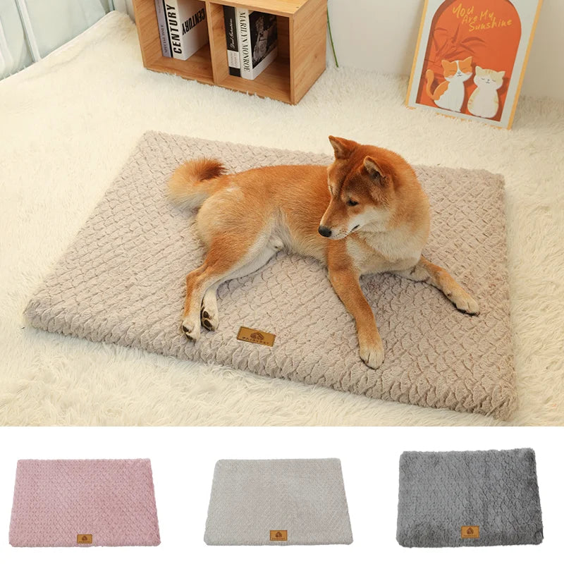 3D Foam Pet Bed With Removable Washable Faux Fur Cover Orthopedic Waterproof  Anti-Slip Bottom