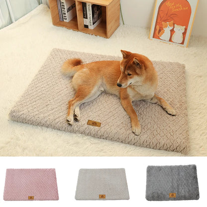 3D Foam Pet Bed With Removable Washable Faux Fur Cover Orthopedic Waterproof  Anti-Slip Bottom
