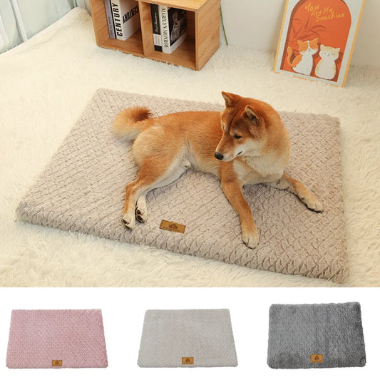 3D Foam Pet Bed With Removable Washable Faux Fur Cover Orthopedic Waterproof  Anti-Slip Bottom