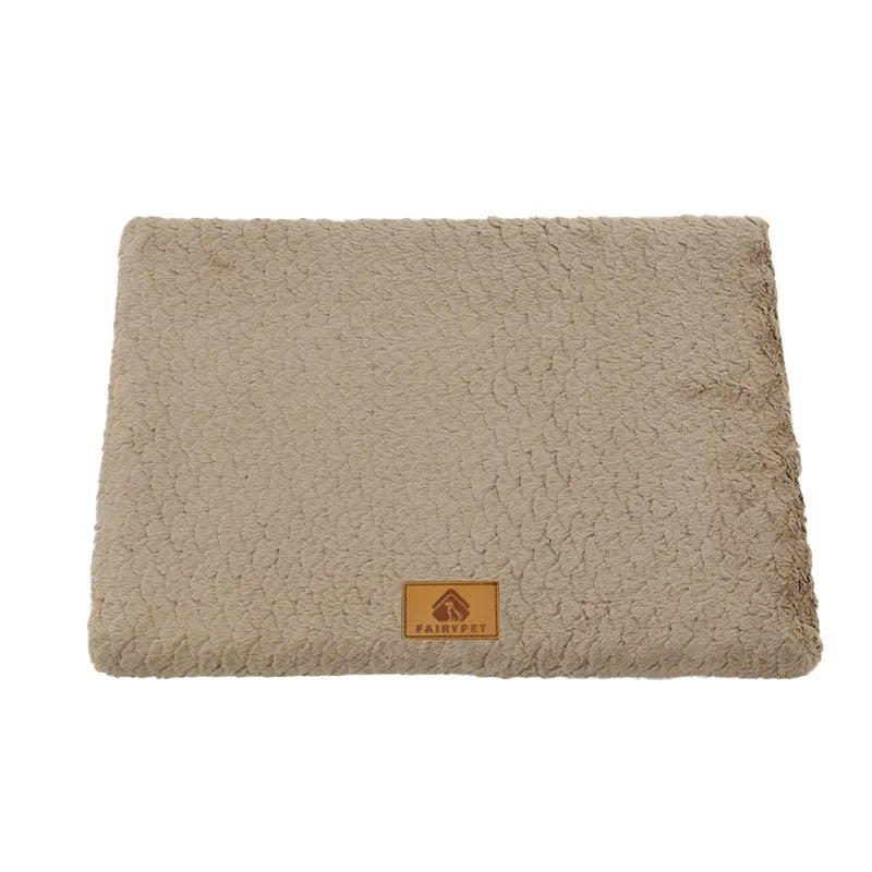 3D Foam Pet Bed With Removable Washable Faux Fur Cover Orthopedic Waterproof  Anti-Slip Bottom